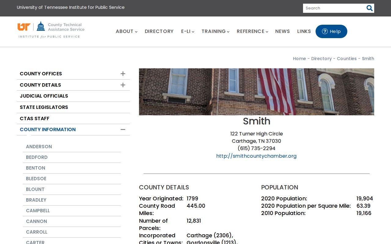 Smith County officials and office contacts for warrant record routing
